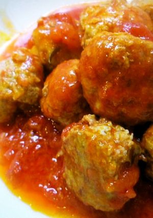 トマト♪な、合びき肉のミートボール-レシピのメイン写真