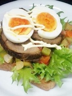 煮豚トースト-レシピのメイン写真