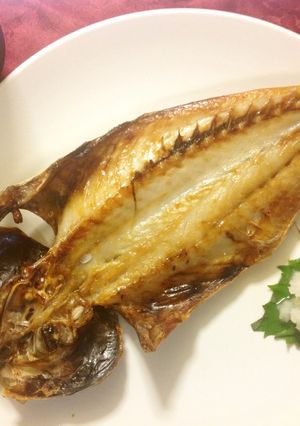 冷凍アジの干物の美味しい焼き方-レシピのメイン写真