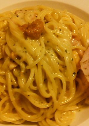 生ハムとウニの仲良し同盟スパゲッティーニ-レシピのメイン写真