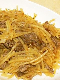 牛肉とじゃがいものオイスターソース炒め-レシピのメイン写真