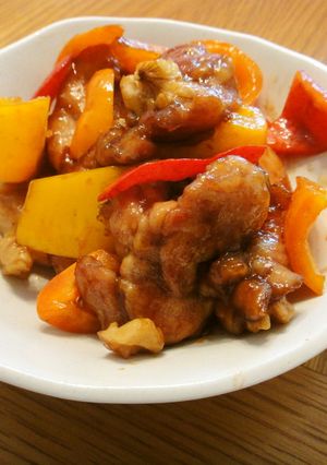 鶏肉とパプリカのオイスタ炒め-レシピのメイン写真