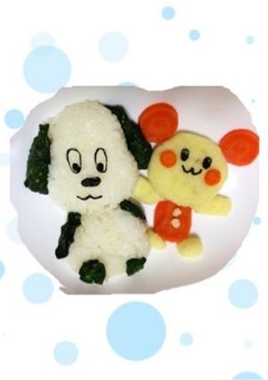 いないいないばぁ♪わんわんとうーたん-レシピのメイン写真