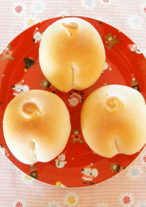 成形簡単!ぶたのおしりパン♪-レシピのメイン写真