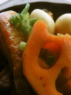 鶏手羽中と蓮根の甘辛サッパリ煮-レシピのメイン写真