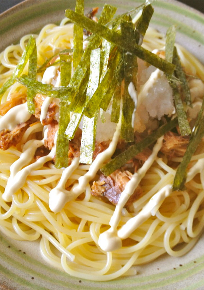 和風さばのおろしパスタ-レシピのメイン写真
