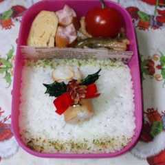 รูปของ クリスマスのお弁当に☆いなりノエル