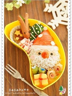クリスマス♪サンタさんのお弁当-レシピのメイン写真