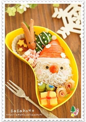 クリスマス♪サンタさんのお弁当-レシピのメイン写真