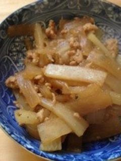 簡単!大根とひき肉の炒め煮-レシピのメイン写真