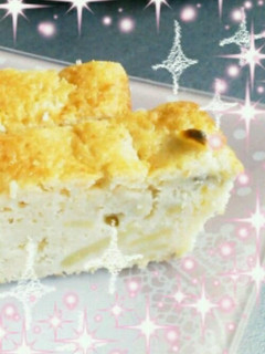 簡単混ぜるだけ!リンゴとバナナのケーキ-レシピのメイン写真