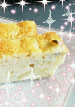 簡単混ぜるだけ！リンゴとバナナのケーキ-レシピのメイン写真