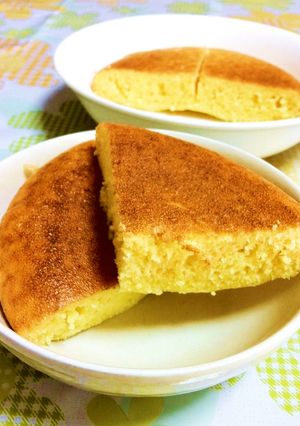 簡単一人分♪ 炊飯器でホットケーキ-レシピのメイン写真