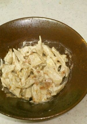 レンジで簡単　鶏胸肉の梅マヨ合え-レシピのメイン写真