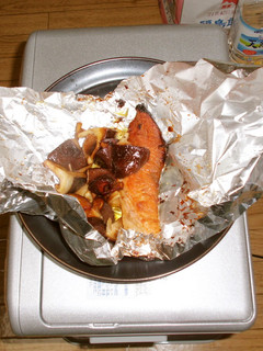 椎茸のバターホイル焼き 塩鮭入り-レシピのメイン写真