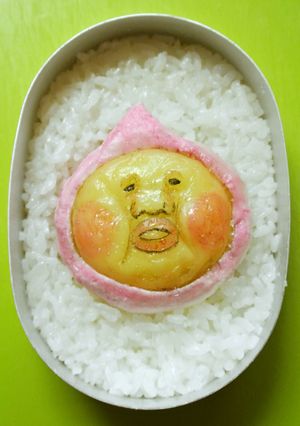 アンパンマン型でカクレモモジリキャラ弁♪-レシピのメイン写真