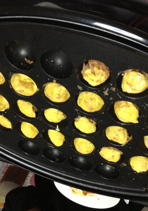 たこ焼き器でプチオムライス-レシピのメイン写真