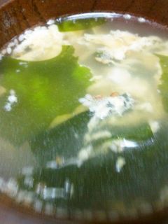 わかめと卵のスープ-レシピのメイン写真