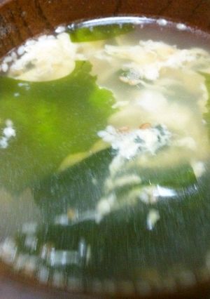 わかめと卵のスープ-レシピのメイン写真