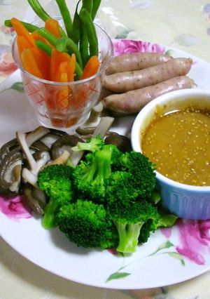 ブロッコリーと野菜の味噌ディップ-レシピのメイン写真