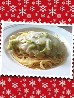 白菜とツナの豆乳クリームパスタ-レシピのメイン写真