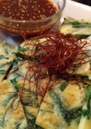 カリ♪もち♪チヂミ＆にんにくコチュダレ☆-レシピのメイン写真