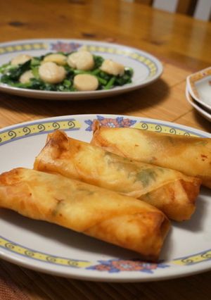パリパリ☆鶏肉と大葉の塩麹春巻き-レシピのメイン写真