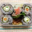 お弁当に✿ちくわ天カラフルマヨ太巻き