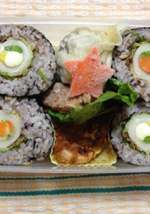お弁当に✿ちくわ天カラフルマヨ太巻き-レシピのメイン写真