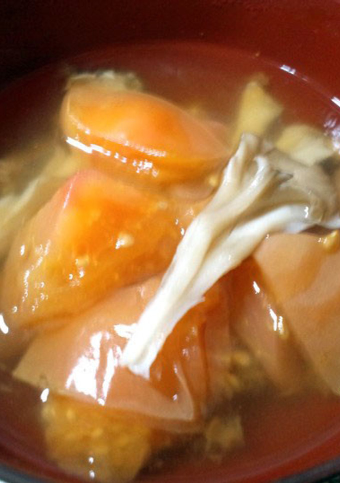 トマトとキノコの和風スープ-レシピのメイン写真
