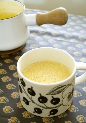 ♪生姜香る柿のあったかホットミルク♪-レシピのメイン写真