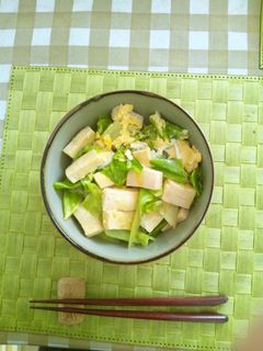 満腹☆キャベツと高野豆腐の卵とじ丼-レシピのメイン写真