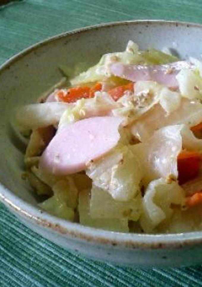 キャベツの胡麻マヨ和え-レシピのメイン写真
