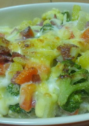 ジャガイモと冬野菜のあつあつサラダ♪-レシピのメイン写真
