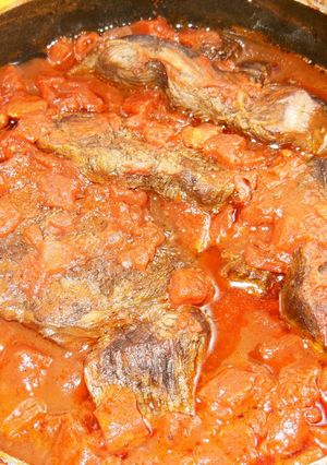 牛スネ肉の赤ワイントマト煮-レシピのメイン写真