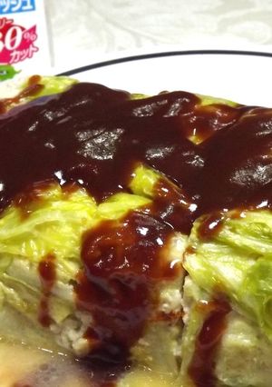 キャベツで包んで♪型で焼くハンバーグ-レシピのメイン写真