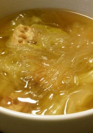超シンプル☆白菜とはるさめのスープ-レシピのメイン写真