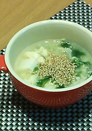 水菜と豆腐のたまごスープ-レシピのメイン写真