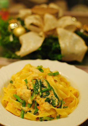 ずわいがにのトマトクリームパスタ-レシピのメイン写真