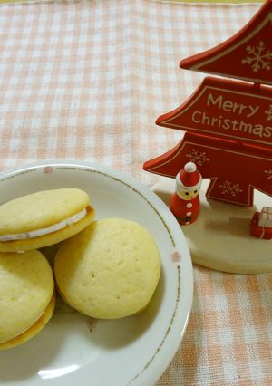 クリスマスにも♪ホワイトウーピーパイ-レシピのメイン写真