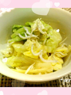 5分で☆キャベツのマヨポン和え♥-レシピのメイン写真