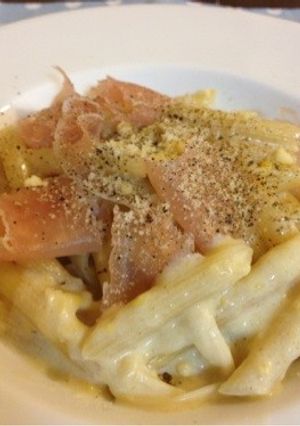 コーンのホットミルクペンネ-レシピのメイン写真