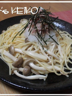 ツナとしめじのおろしスパゲティ-レシピのメイン写真