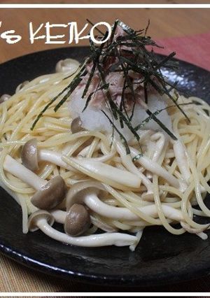 ツナとしめじのおろしスパゲティ-レシピのメイン写真