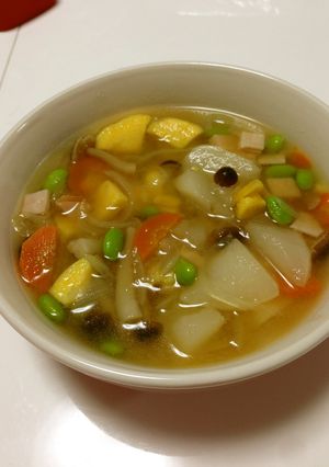 ほっこり♪かぶの具だくさんコンソメスープ-レシピのメイン写真