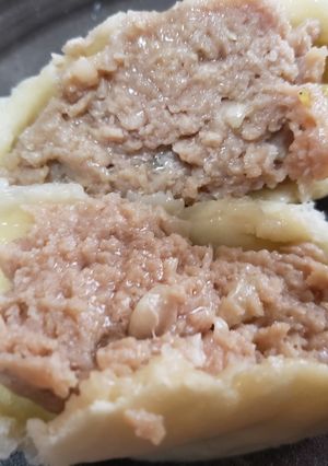 じゅわっと新玉ねぎの特大肉まん-レシピのメイン写真