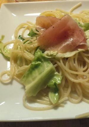 生ハムとキャベツのペペロンチーノ★-レシピのメイン写真