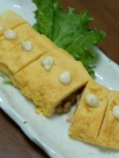 納豆の卵焼き-レシピのメイン写真