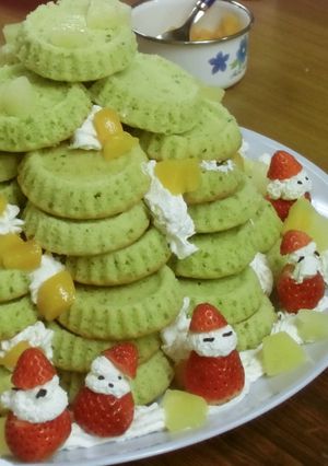 クリスマスツリーのケーキ-レシピのメイン写真