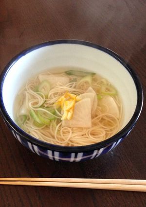 二日酔いの朝は！ゆずと生姜のつるつる麺☆-レシピのメイン写真